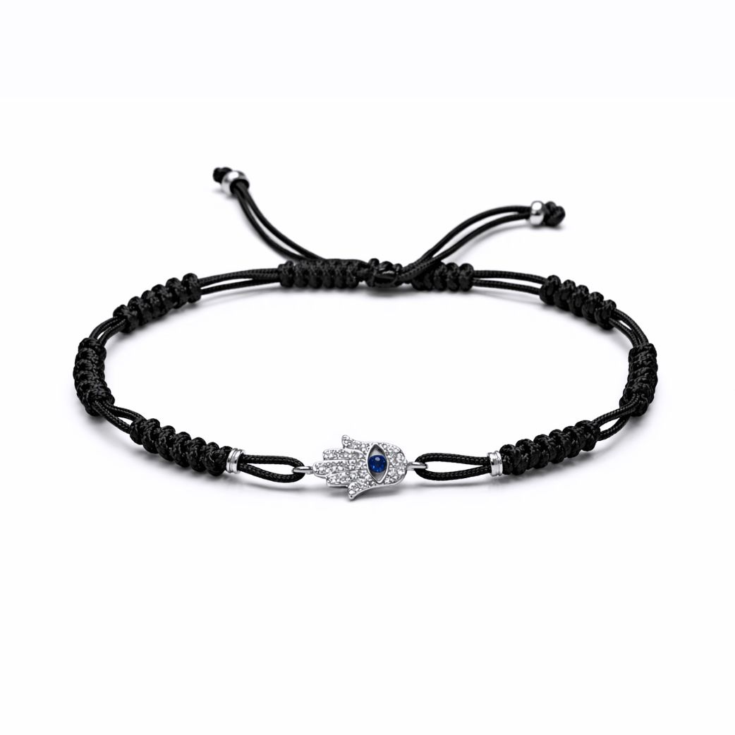 Bracciale Mano di Fatima Crivelli Oro Bianco 18Kt Bracciale Mano di Fatima Crivelli in Oro Bianco 18Kt con Diamanti