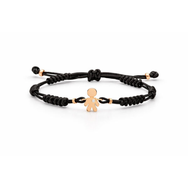 Bracciale Bimbo Crivelli in oro Rosa 18Kt con Diamante